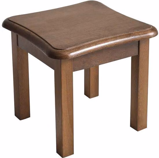 Uniqoos®: sgabello per bambini realizzato in legno massello naturale al 100%, dimensioni approssimative: 27 cm, capacità di carico: 100 kg, antiscivolo grazie a 4 piedini – sgabello multifunzionale, leggero e compatto