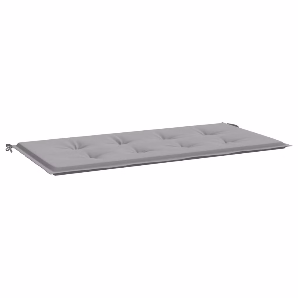 Cuscino per Panca Grigio 100x50x4 cm in Tessuto Oxford
