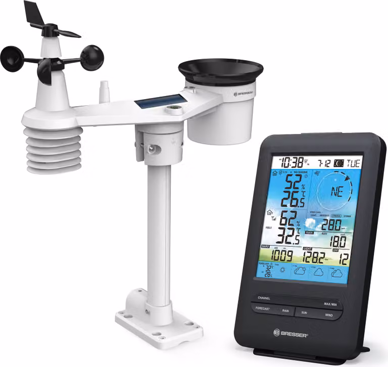Bresser - 12281 - Stazione meteorologica WLAN 4CAST per 4 giorni, con sensore esterno 7-in-1