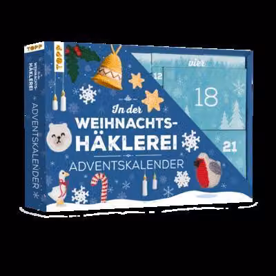 Nel negozio di Natale all'uncinetto - Il calendario dell'Avvento con materiale e libro di istruzioni per 24 progetti all'uncinetto
