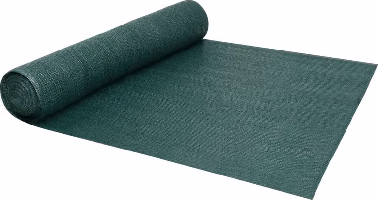 The Living Store Schermo di recinzione verde 1x10 m HDPE 150 g/m²
