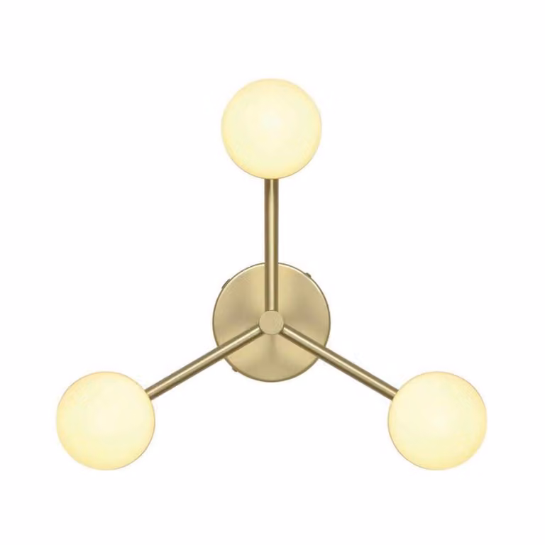 Nordlux Plafoniera di design Contina, dimmerabile, Ottone / Oro, Soggiorno / Sala da pranzo, Metallo, Scandinavo, Plafoniera