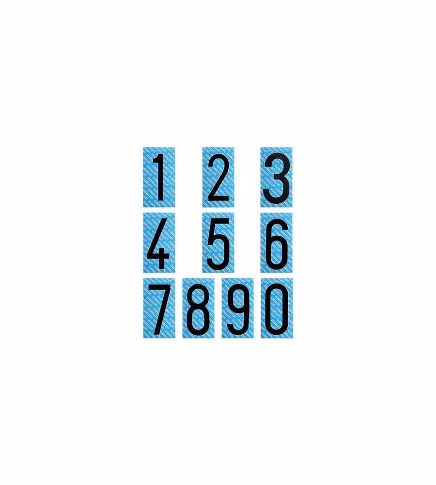 Letterfix Numero 6 Nero PVC Autoadesivo H.50 mm per Etichettatura
