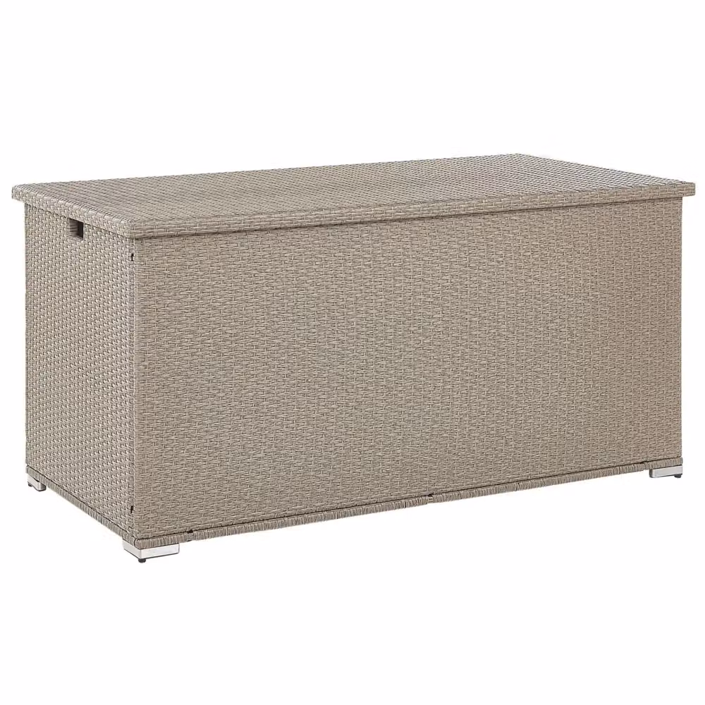 Cesta baule portaoggetti per esterni in finto rattan beige BELIANI L: 155 cm, P: 75 cm – 2