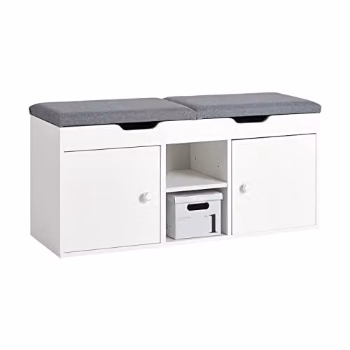 SoBuy Panca scarpiera con seduta 100x48x34cm per ingresso