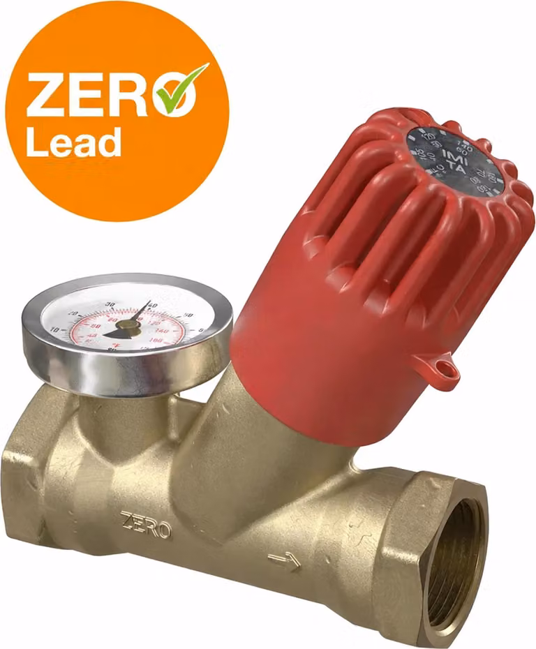 IMI Heimeier THERM-ZERO 1/2 pollice con termometro 55 gradi, 1 pezzo.