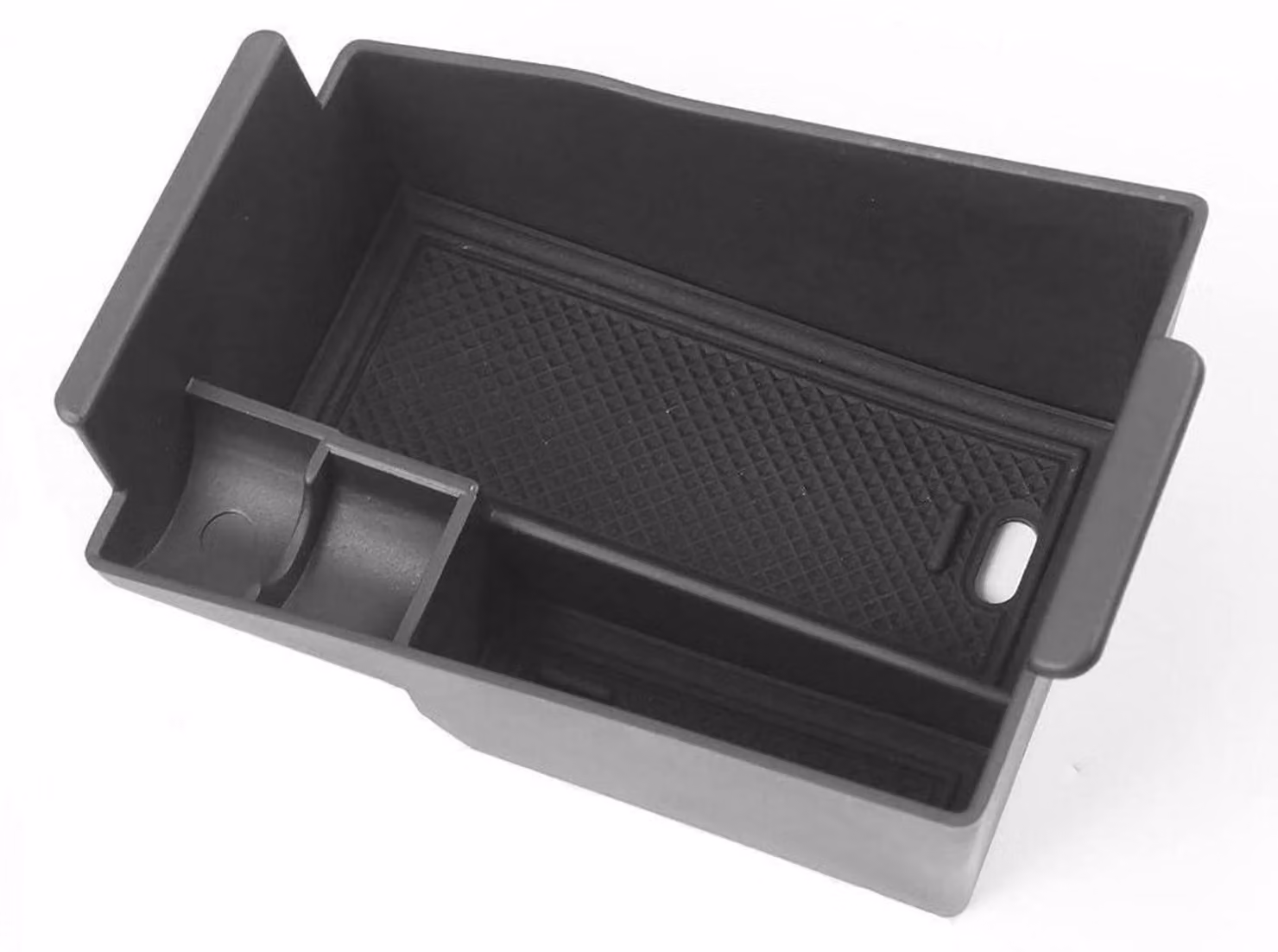 Contenitore portaoggetti per la console centrale, compatibile con Nissan Juke F16 dal 2020 al 2025, realizzato in plastica ABS con tappetino antiscivolo