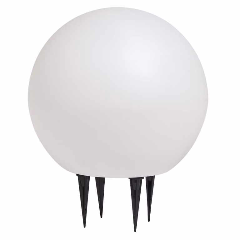 LEDVANCE ENDURA HYBRID BALL luce per esterni, luce ibrida, 2W, 180lm, colore della luce bianco caldo, temperatura di colore 3.000K, bianco, plastica, classe di protezione IP44 e IP67, funzionamento solare e a rete