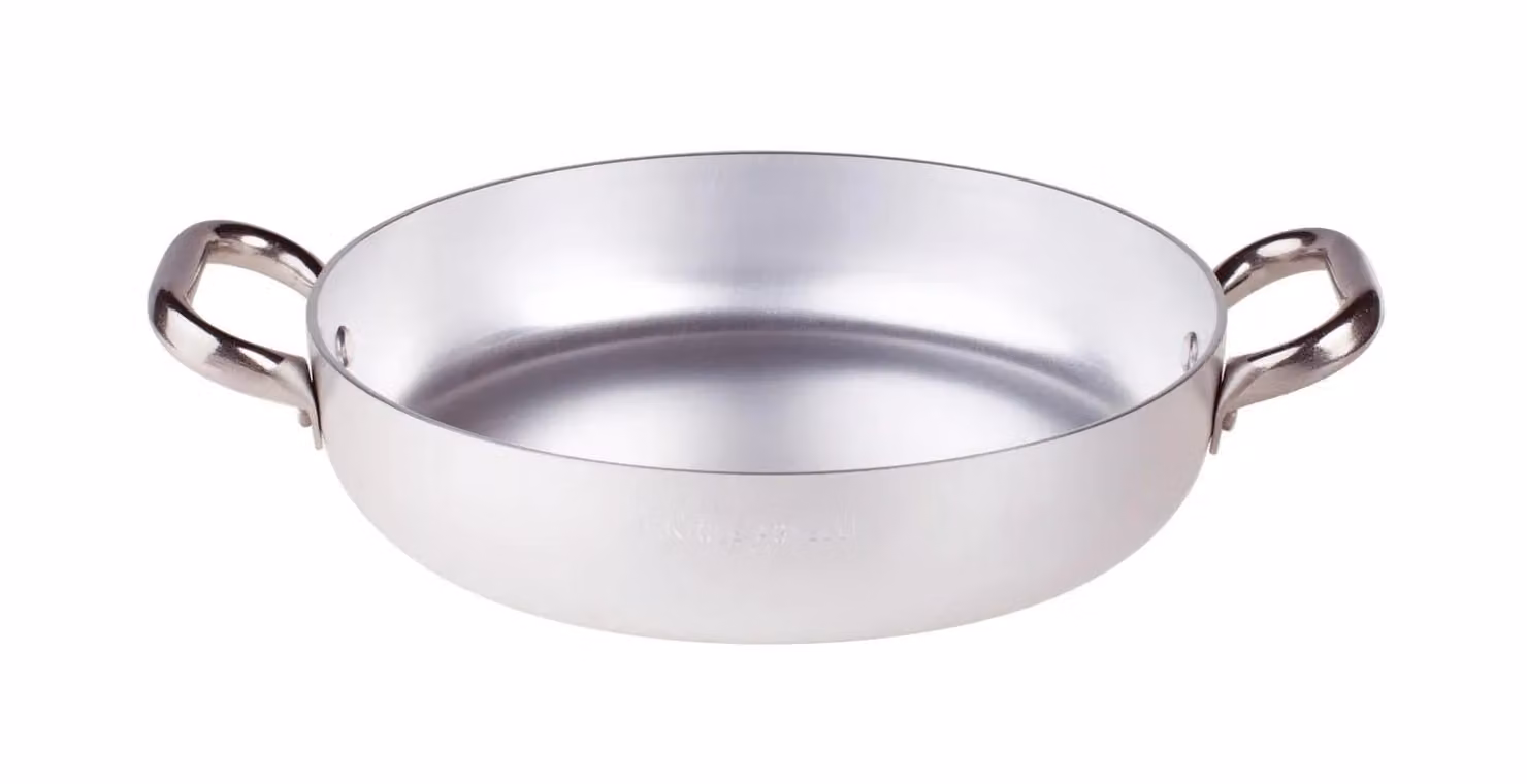 Tegame in alluminio 3mm con due maniglie, diam. 28cm