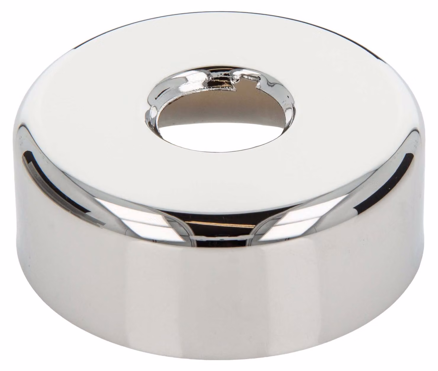 rosone filettato tecuro 3/4 di pollice x Ø 80 mm x altezza 30 mm, ottone cromato