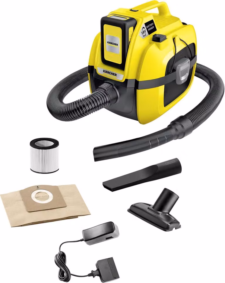 Aspiratore multiuso Kärcher WD 1 Set di batterie compatte