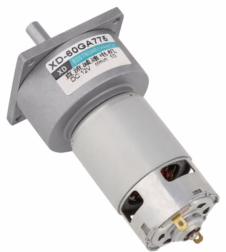 Motore a corrente continua 12V, 10 giri al minuto, 35W, con riduttore in metallo, rotazione oraria/antioraria