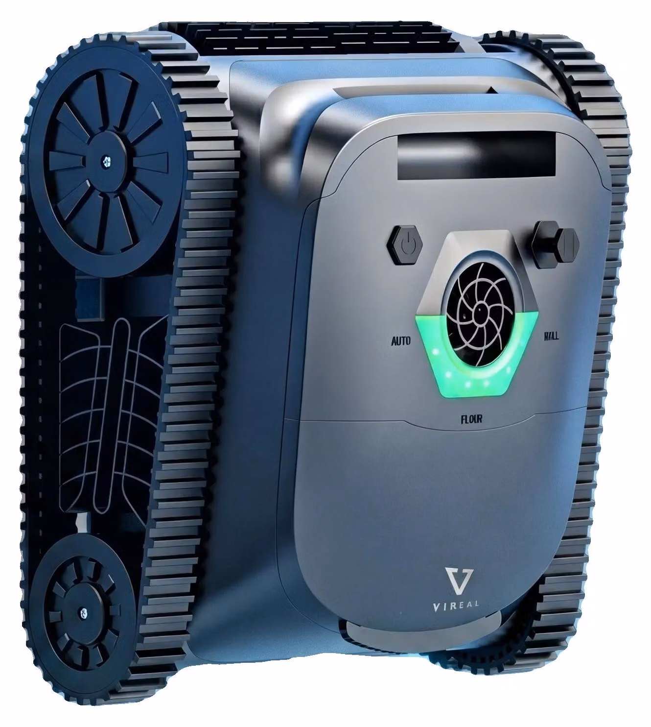 Aspirapolvere robotizzato per piscine, potente aspirazione, navigazione intelligente, colore nero