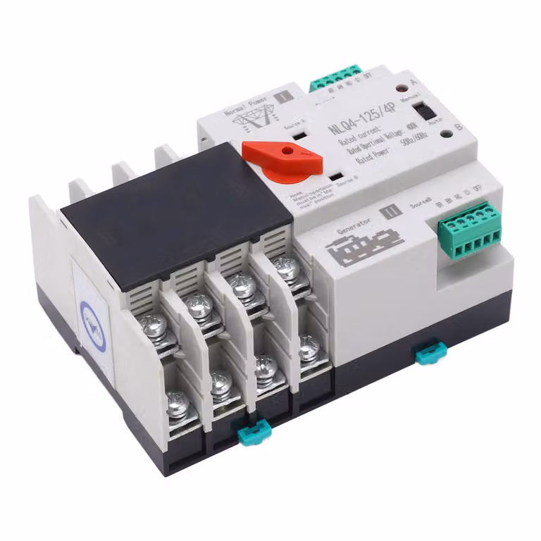interruttore di trasferimento automatico a doppia alimentazione 4P Interruttore di trasferimento a doppia alimentazione resistente alle alte temperature AC400V