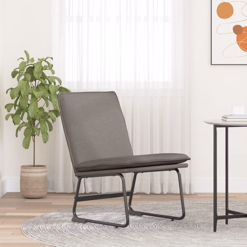 Maison Exclusive - Poltrona relax color tortora, dimensioni 52x75x76 cm, rivestita in tessuto