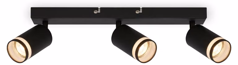 Faretto da soffitto Lampada da soffitto Lampada da camera da letto orientabile a 3 luci GU10
