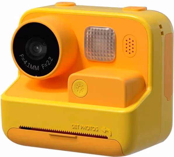 Fotocamera per bambini da stampa PICOCICI K27 giallo
