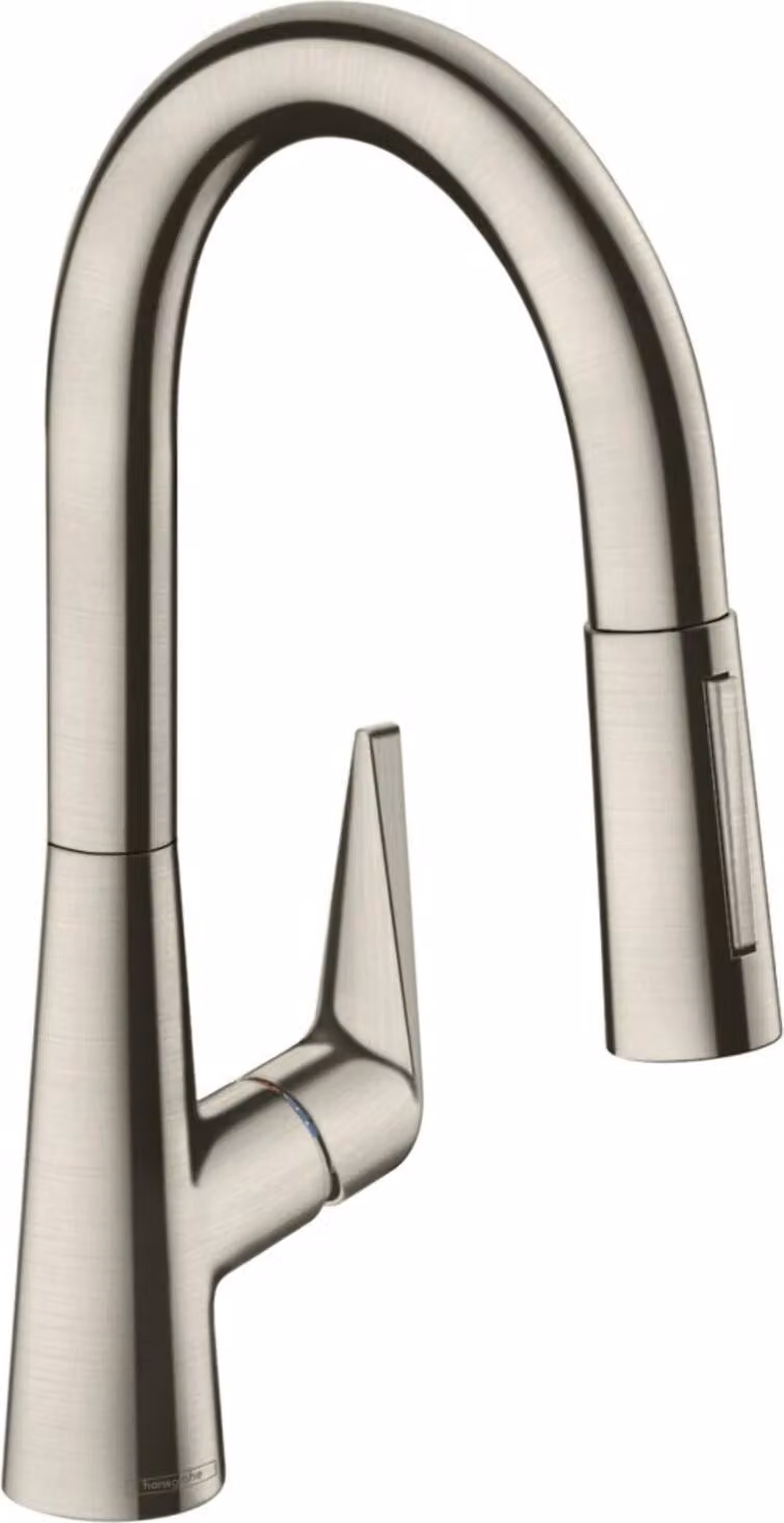 hansgrohe Talis S M51 Mitigeur monocommande de cuisine 160, douchette coulissante, 2 jets, 72815800, 72815800