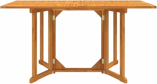 Tavolo Giardino-Tavolo da esterno Pieghevole a Farfalla 150x90x75cm Massello Teak