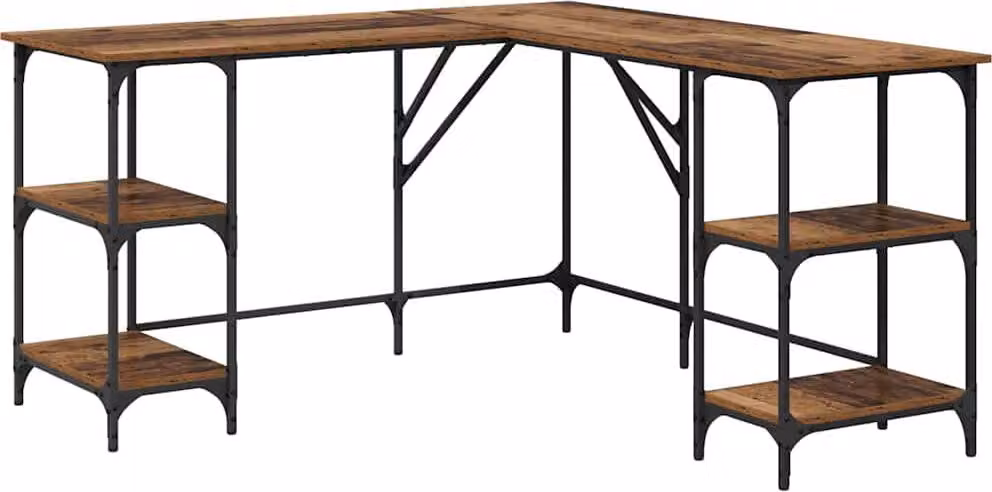Scrivania Legno vecchio 139 x 139 x 75 cm Legno multistrato