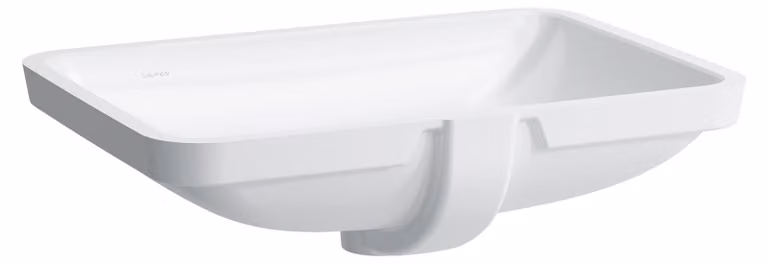 LAUFEN PRO S lavabo encastré, sans trou pour robinet, avec trop-plein, 645x450mm, US fermé, H8119694001091, H8119694001091