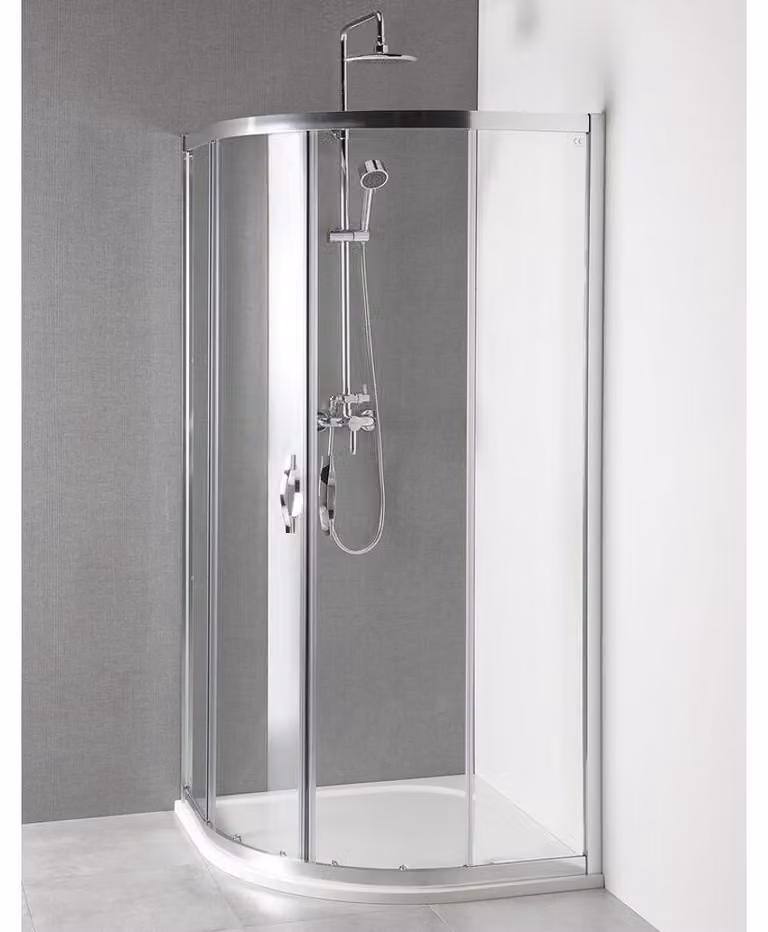 Cabina doccia quadrante 900x900x1900mm, vetro trasparente