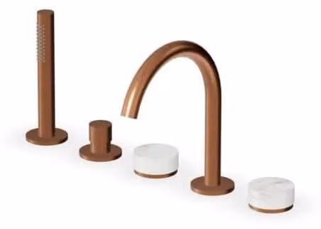 CASA39 Zucchetti Isy22 Rubinetto bordo vasca da bagno 5 fori ZIS4533.P91