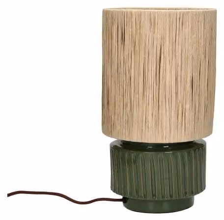 Lampada da tavolo Pomax Cordoba, verde, diametro 18 cm, altezza 31 cm