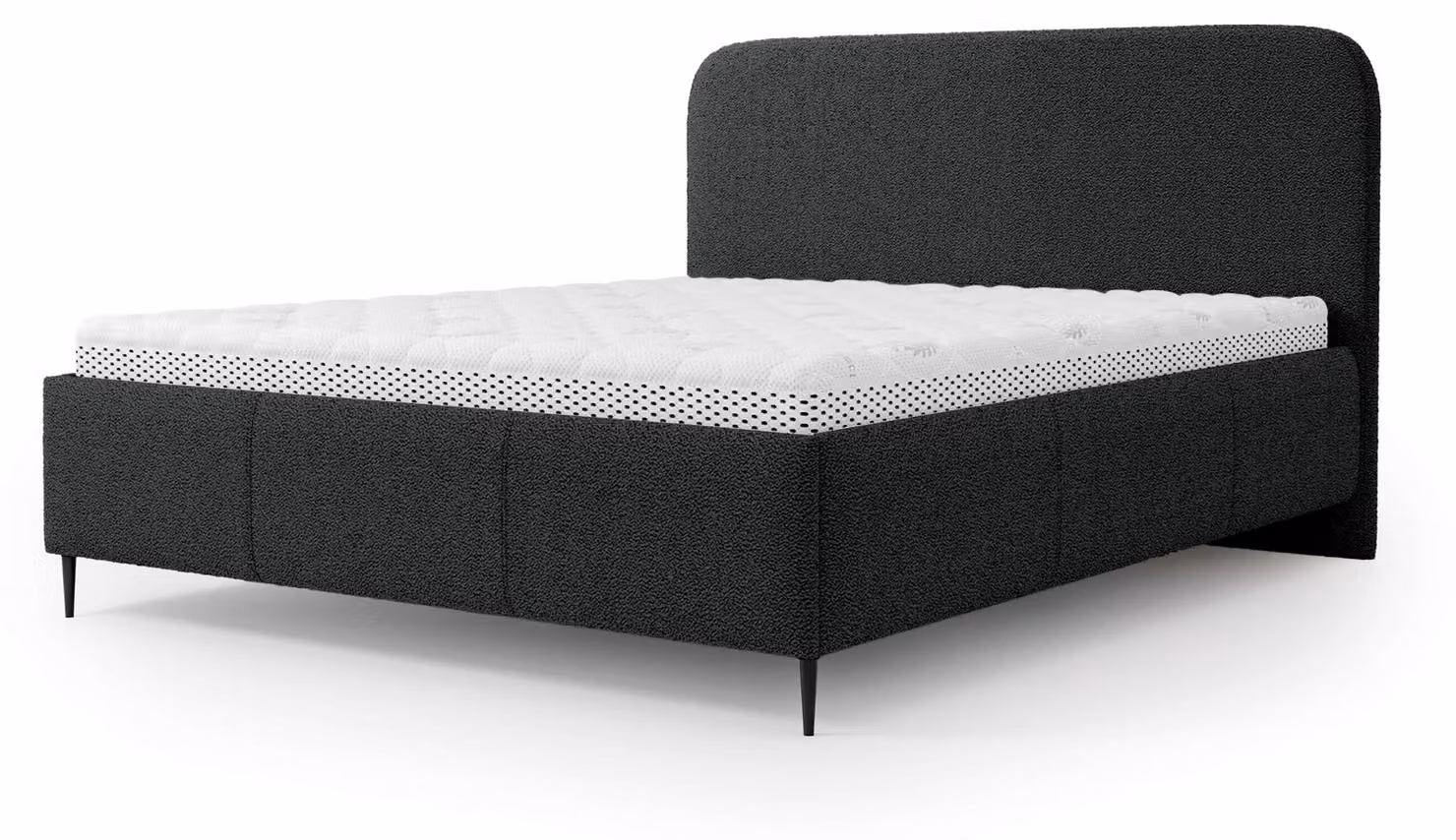 Letto imbottito con contenitore, sistema di raffreddamento Graphit, dimensioni 140 x 200 cm