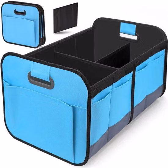 Borsa portaoggetti per auto - 58*32*37 cm - in tessuto Oxford blu