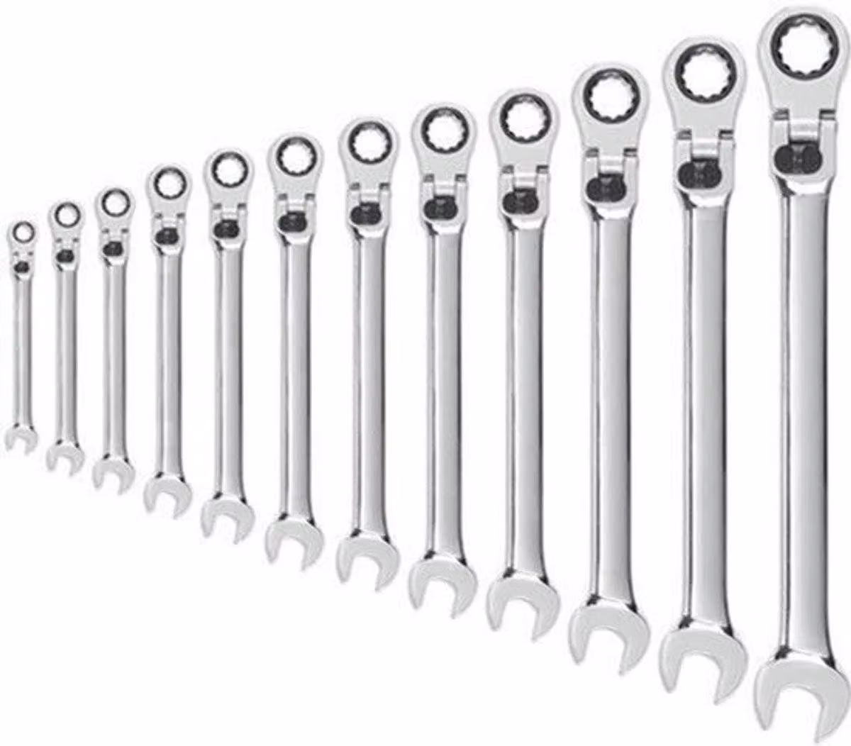 Set di chiavi a bussola – Chiavi a bussola – Chiavi combinate – Chiavi a Esagono – Chiavi metriche – Set da 12 pezzi, versione XL