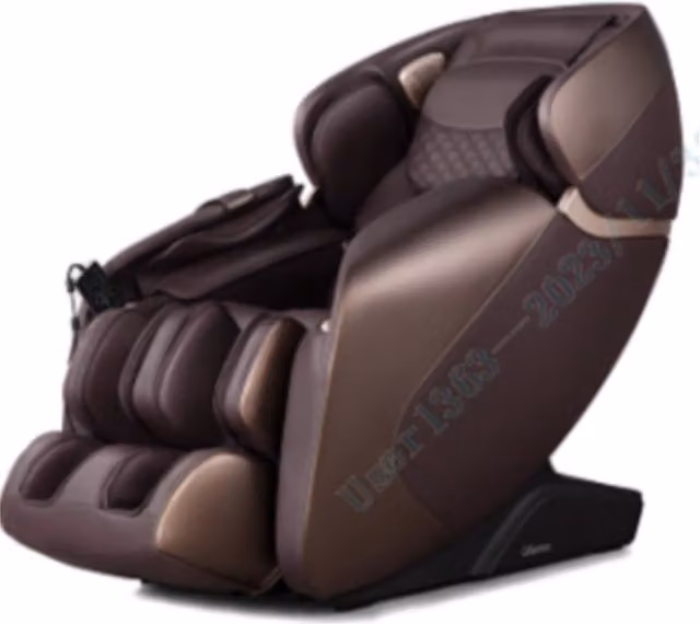 Sedia da massaggio Design Mania con controllo vocale, sistema SL-Track, funzione gravitazione zero e riscaldamento incorporato, colore marrone