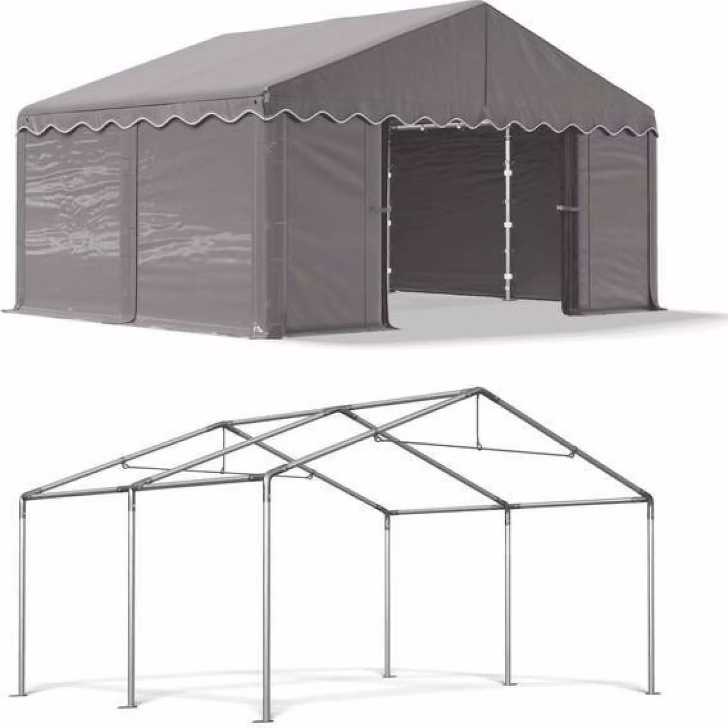 Tenda del magazzino estivo 4x4 Grigio SUMMER MPE