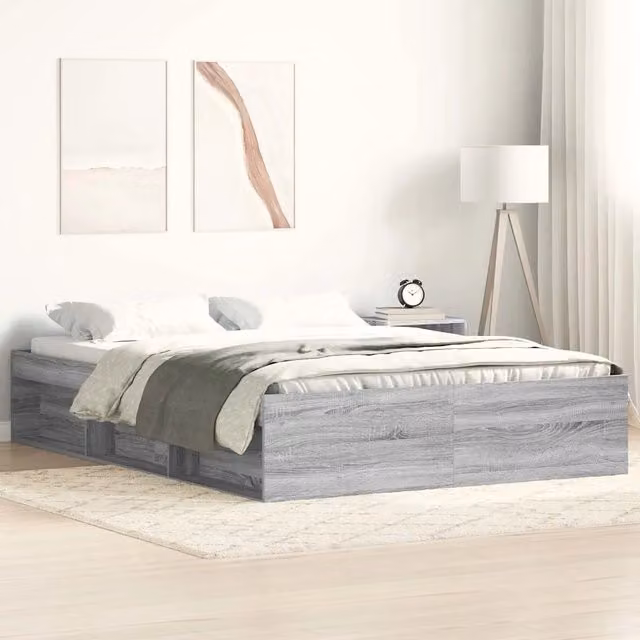 Giroletto-Struttura Letto Grigio Sonoma 120x190 cm Small Double