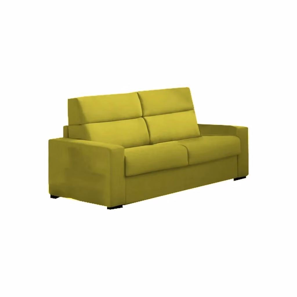 Divano Letto 3 Posti Quindici DMORA Made in Italy, Verde, L: 220 cm, P: 95 cm – 2