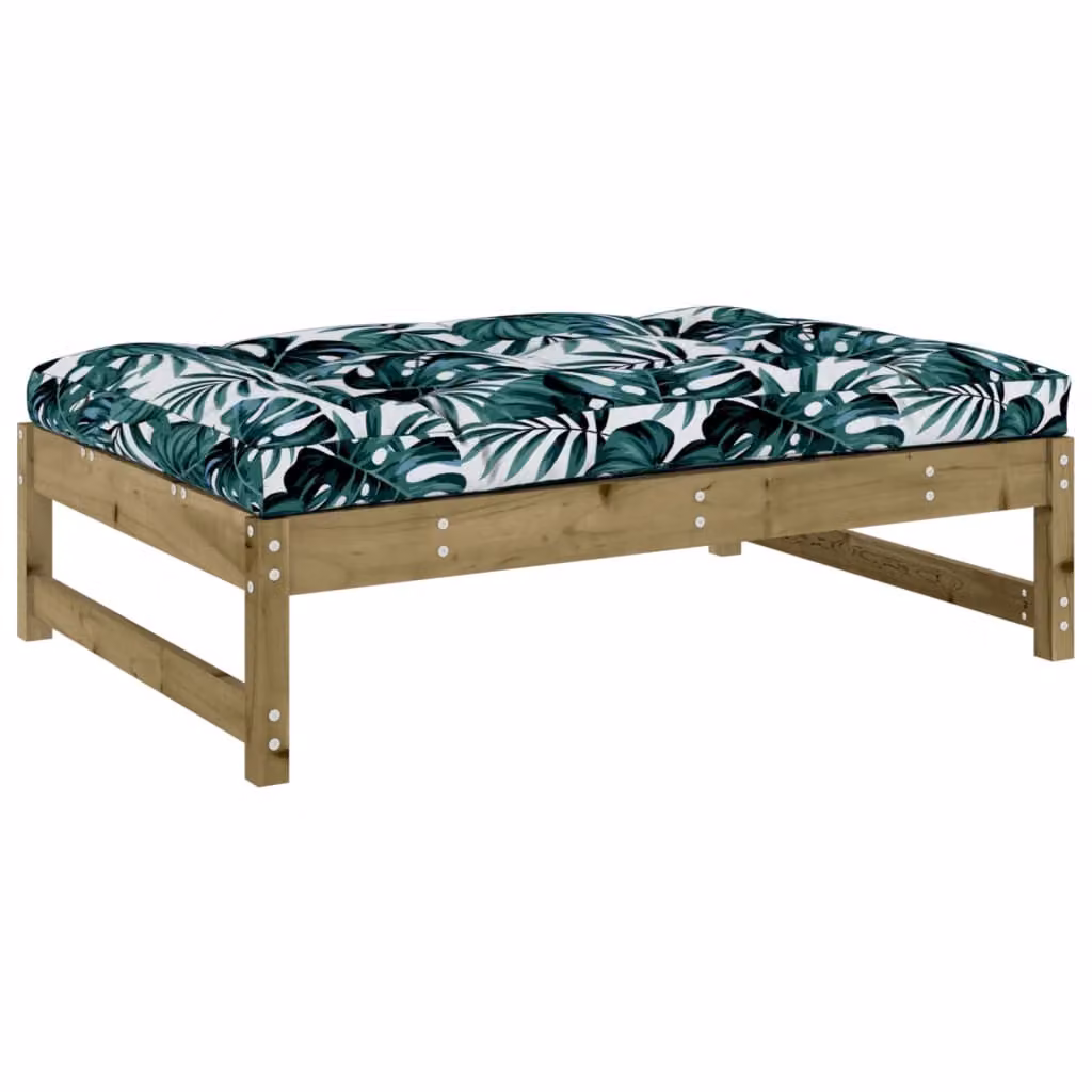 Set Divani da Giardino 5pz con Cuscini Legno Impregnato di Pino