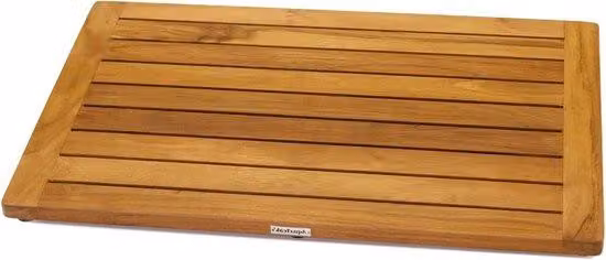 Doccia in legno di teak - Doccia da bagno - Ecologica - 59 x 40 cm - Marrone