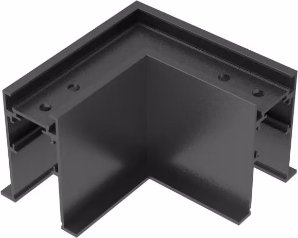 Giunto ad L per binario Collezione EGO Ideal Lux, Dimmerabile, Nero, Alluminio