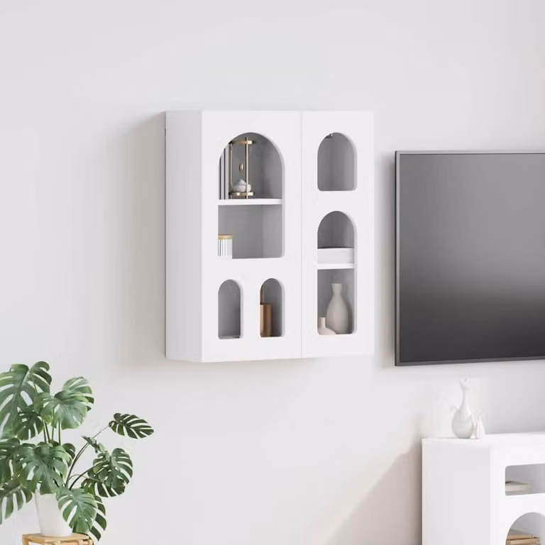 Armadio pensile con scaffale ELST vidaXL Bianco L: 59 cm, P: 20 cm, H: 71,5 cm