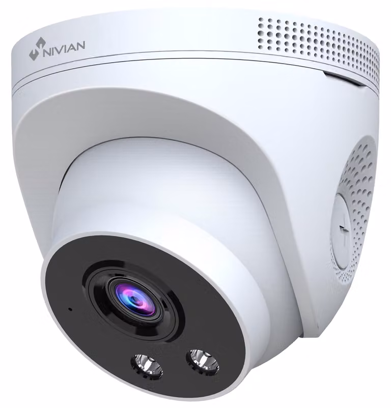 Telecamera di sicurezza interna WLAN-6 2K, montaggio a soffitto, doppia visione notturna