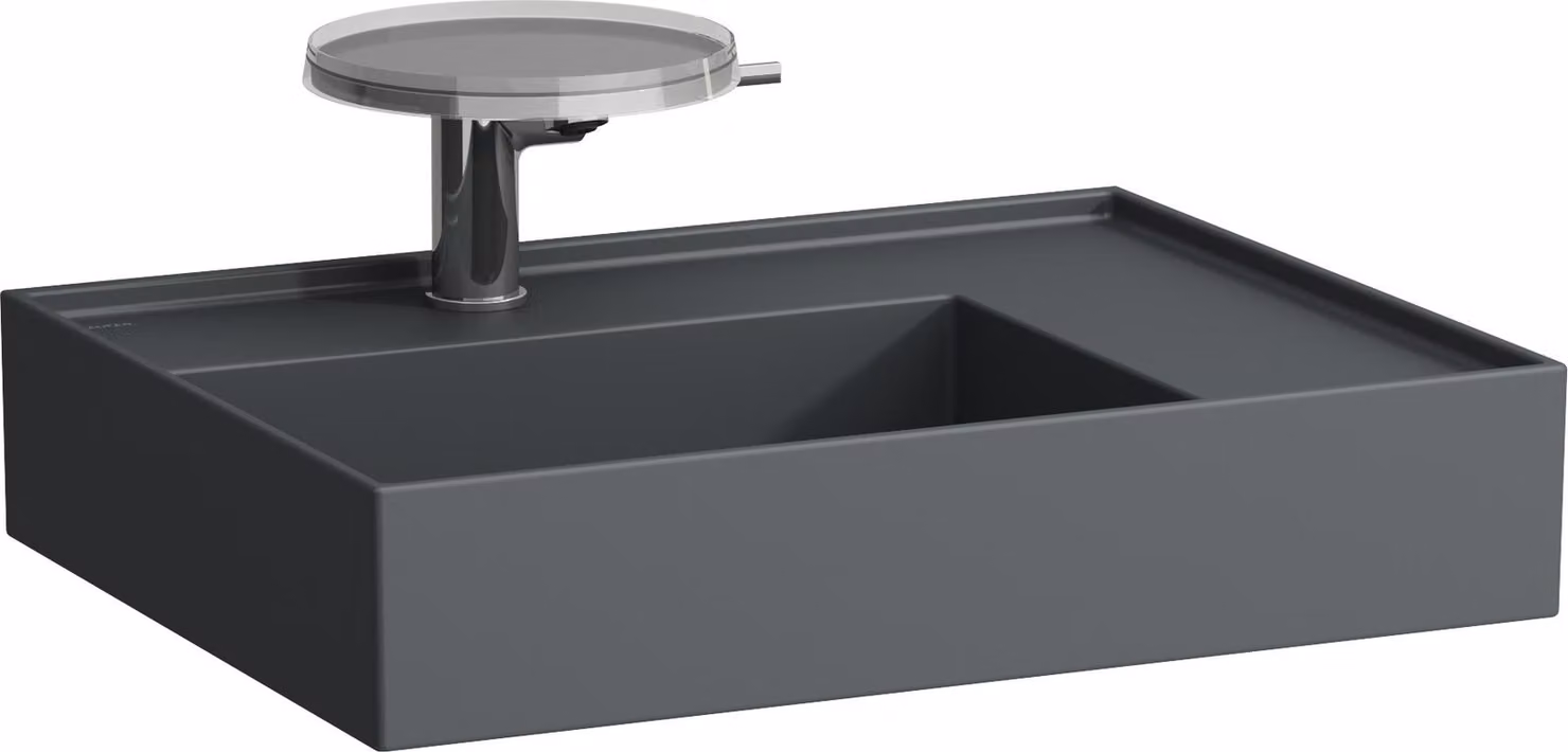 LAUFEN Kartell lavabo, 1 trou pour robinet, sans trop-plein, tablette à droite, 600x460mm, H8103347581111, H8103347581111