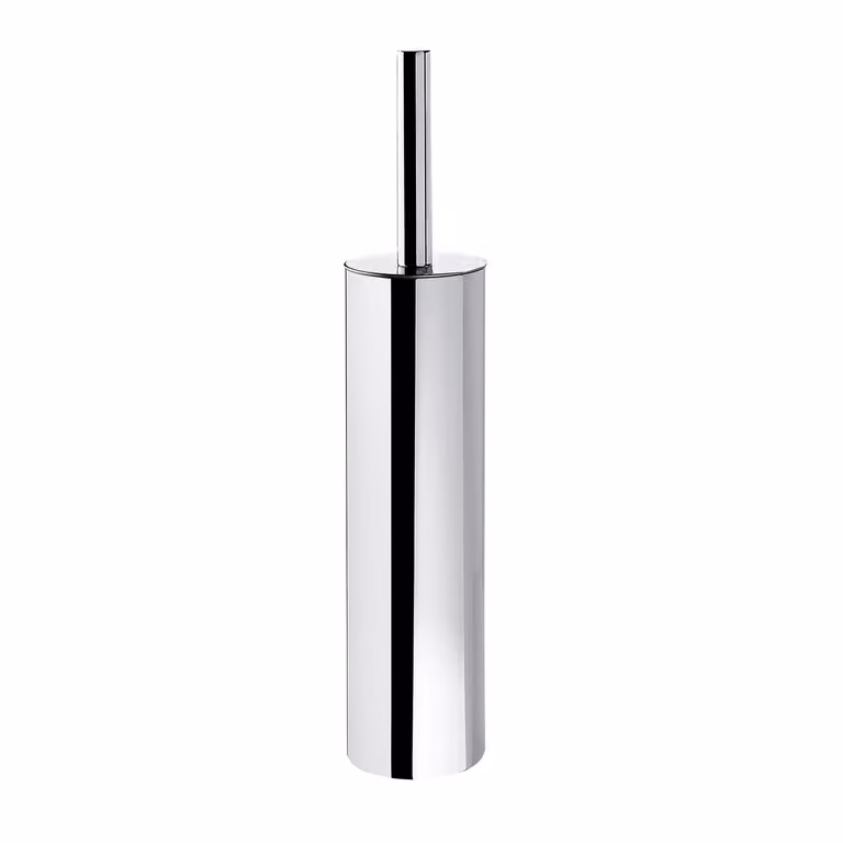 Scopino WC d'appoggio con ciuffo in setole in acciaio inox e Cromall ED34 Gedy serie EDERA PLUS Cromato