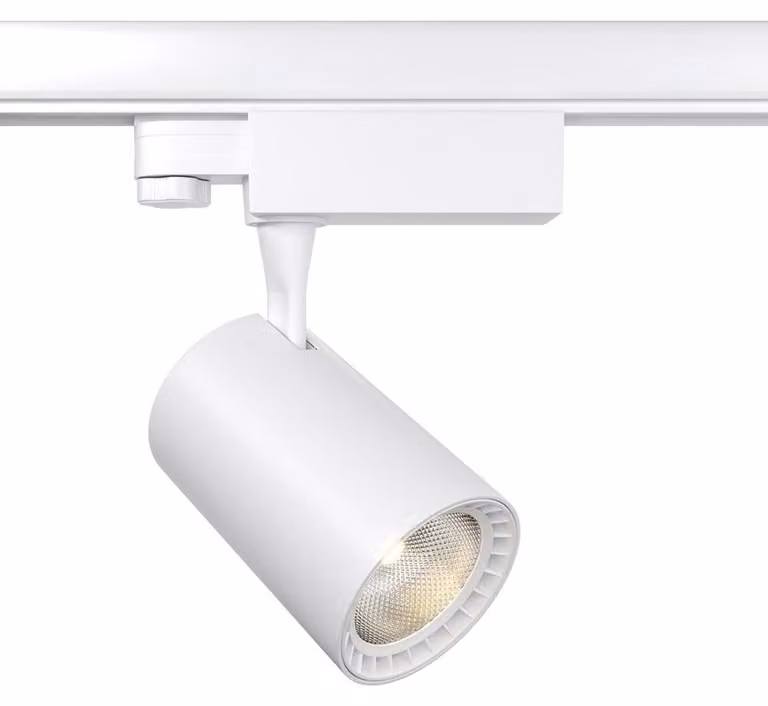 Faretto Per Binario Moderno Vuoro 10W Alluminio Bianco 1 Luce Naturale