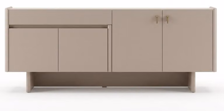 Mobile bar moderno, beige, sobrio, funzionale, semplice, liscio