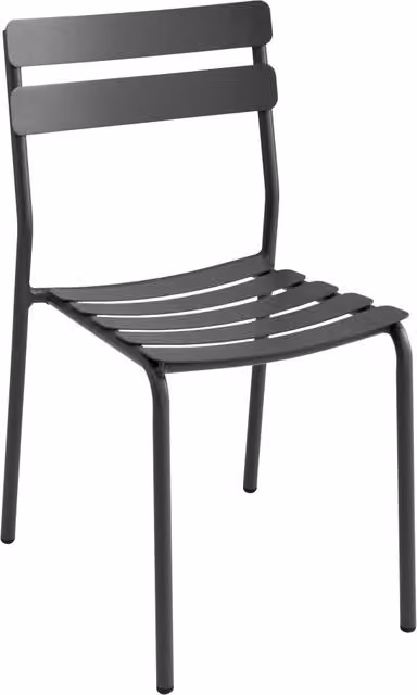 Oviala - Sedia da giardino in alluminio nero