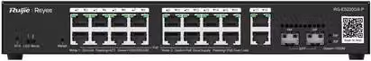 Switch Smart Reyee PoE Gigabit con 20 porte, 16 porte PoE/PoE+, 2 porte uplink Gigabit RJ45/SFP, Power Budget 250W, Nero - RG-ES220GS-P – 1