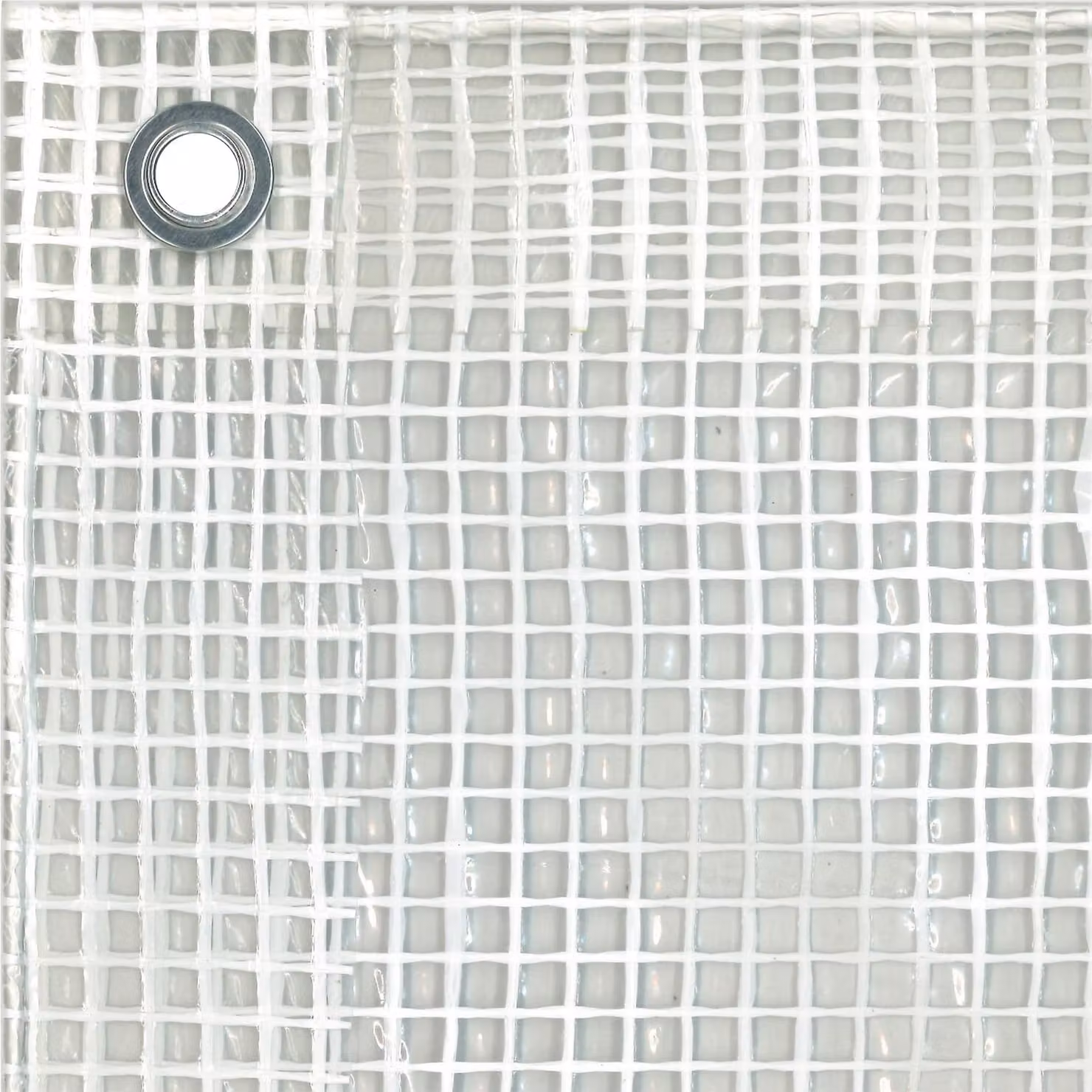 Rete con anelli integrati, dimensioni 4,00 x 6 metri, colore bianco trasparente