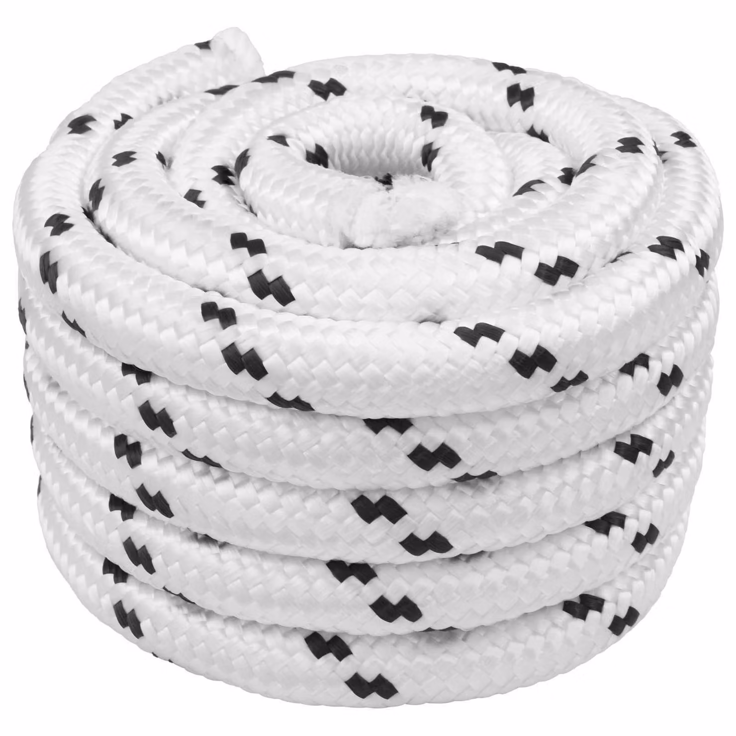 vidaXL Corda in plastica bianca da 25 m