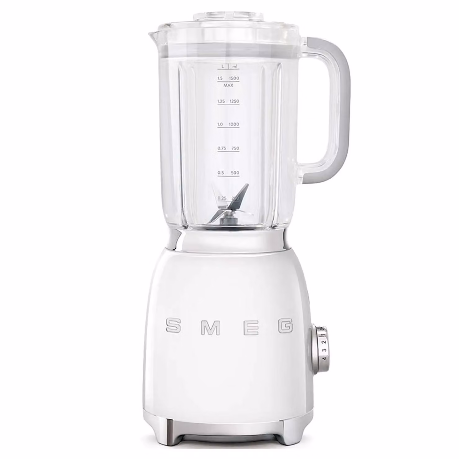 Smeg Frullatore da tavolo 50's Style, bianco lucido - BLF01WHEU (FINE SERIE)