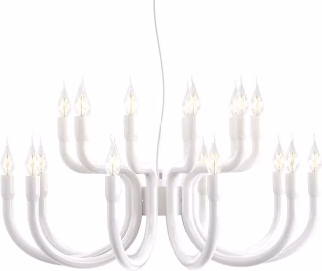 Lampada a sospensione Karman Snoob in metallo con tecnologia LED, disponibile in bianco o nero, con altezza regolabile
